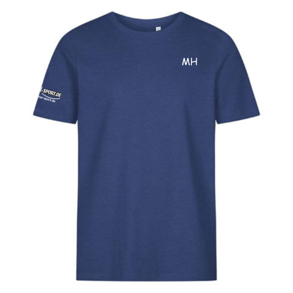 Kids T-Shirt Blau mit Logo und Initialen