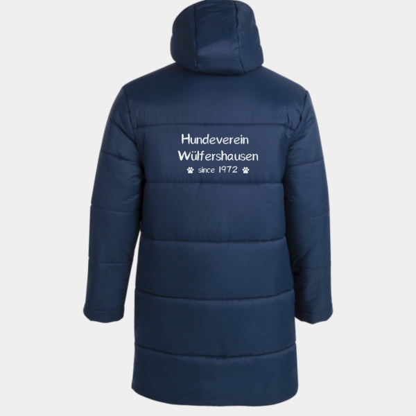 Anorak Blau mit Logo und Initialen