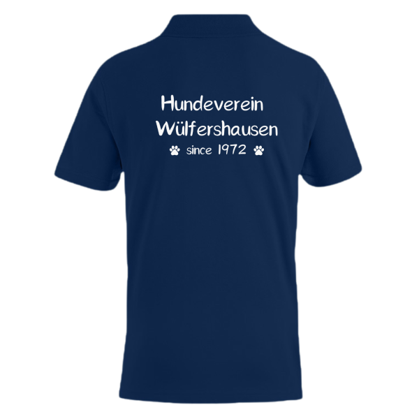 Polo Shirt Blau mit Logo und Initialen